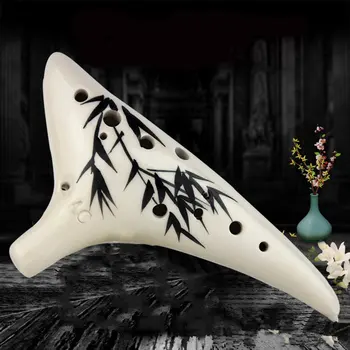 

Ceramic Pottery 12 Holes Ocarina Flute Zelda Alto C AC Ceramics Professional Musical Woodwind Orff Instrument