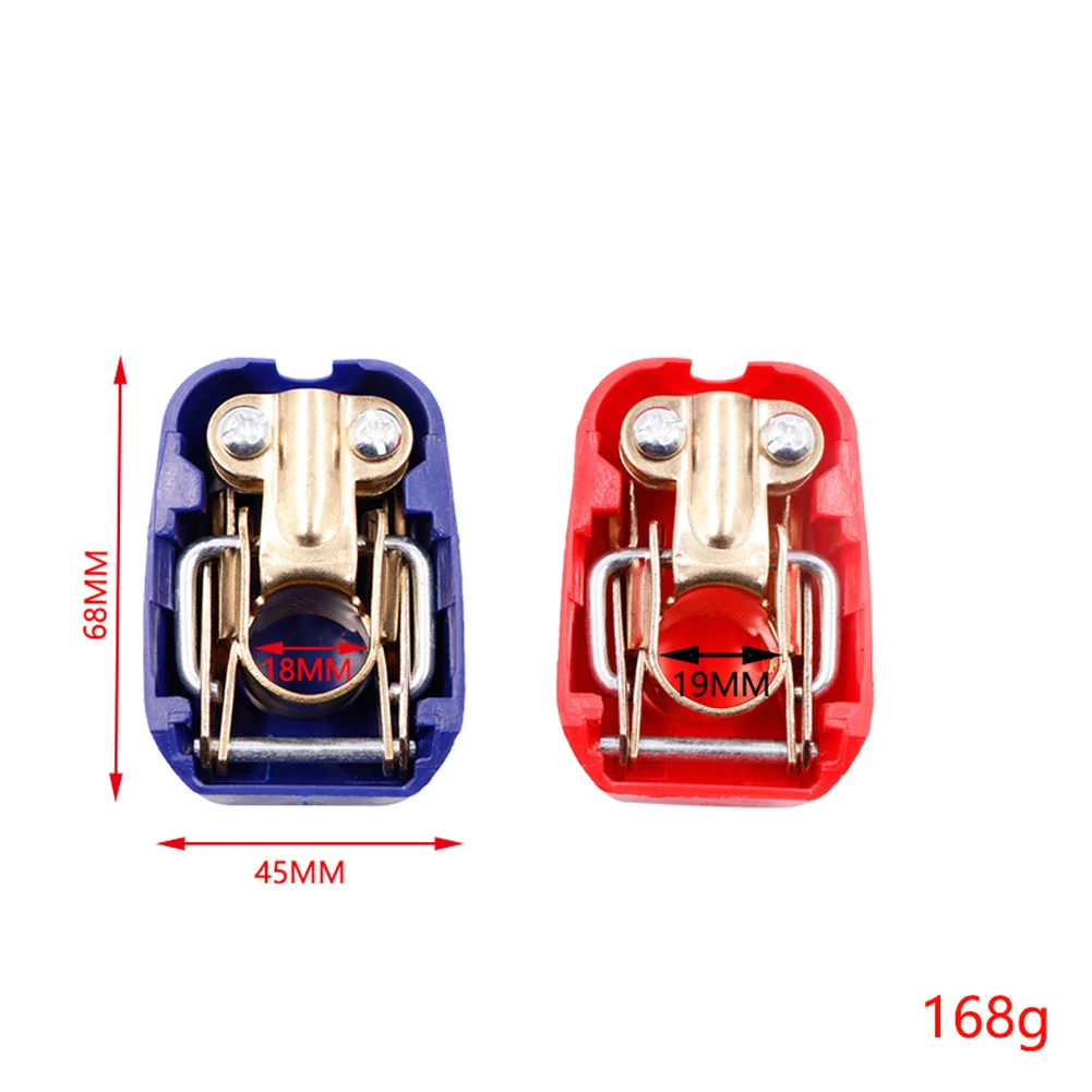 A Pair Positive & Negative Electrode Quick Release Lift Off Connector Clamps Car Battery Terminals Battery Terminal Clamp Car Accessories