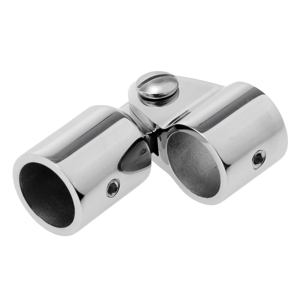 Marine Boat Awning Hand Rail Fitting 1 Inch (19mm) Elbow, 316 Stainless Steel Deck Hardware