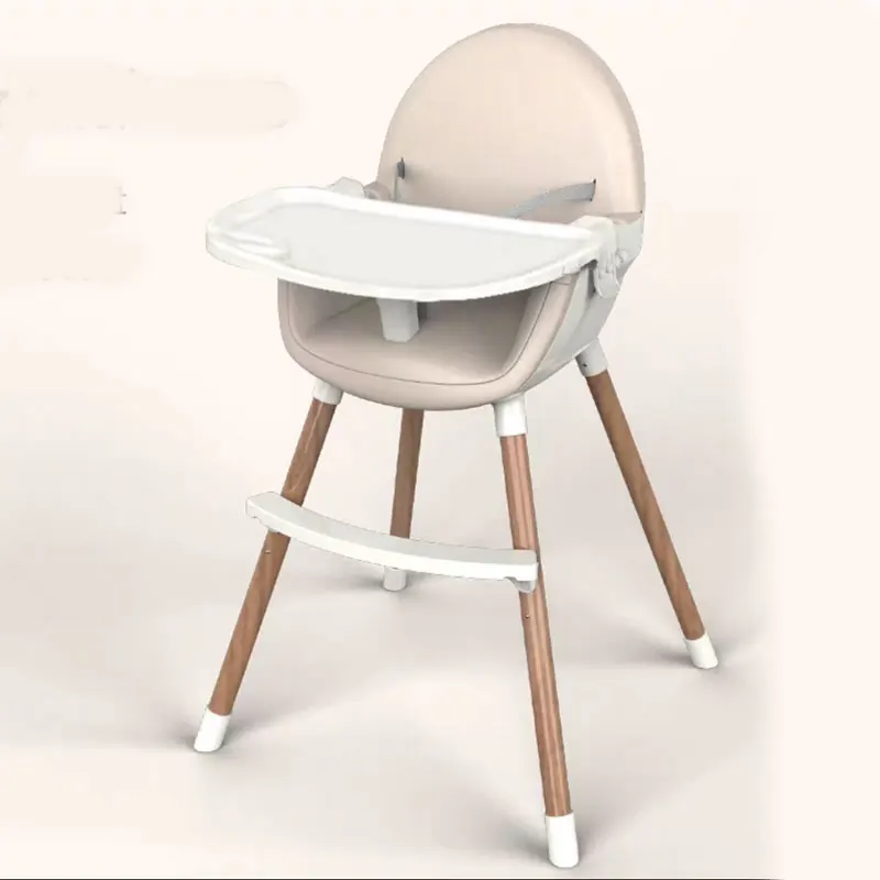 Basic section Beige Детский стул многофункциональный складной портативный двухслойный От 0 до 6 лет детский стульчик для кормления - Цвет: Basic section Beige