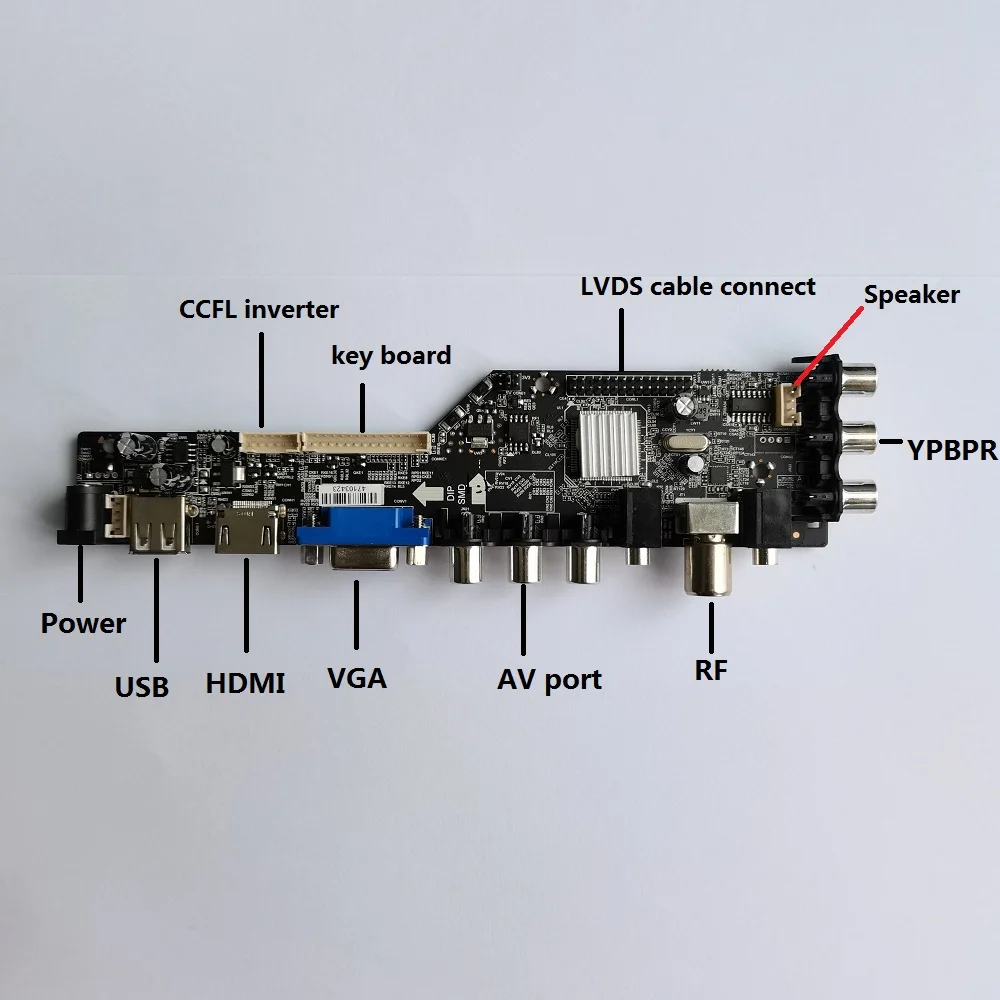 Compatible universal DVB Controller board For panel LVDS VGA USB AV TV 3663 LCD HDMI-compatible Screen LVDS monitor display