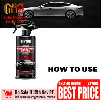 

500ML Car Repellent Ceramic Coating Nano Glass Plated Crystal Liquid Hydrophobic Coating Waterproof Agent Paint CareHigh 2020