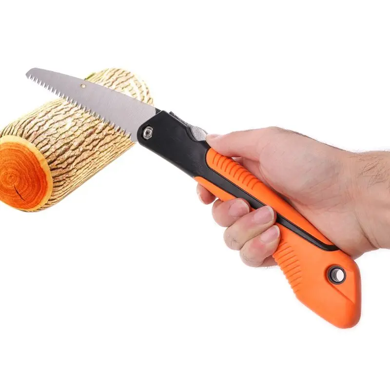 1PC Folding Steel Wood Cutting Survival Hand Saw 7Teeth per Inch Household Garden Pruning Saw Hand Tools 6/8/10"