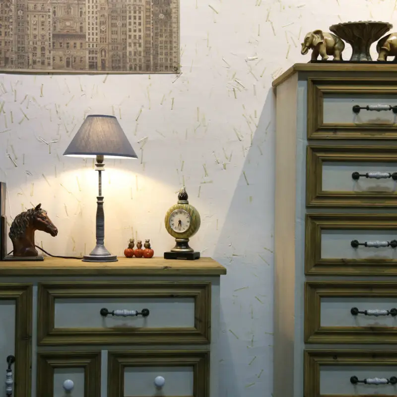 Simple Design Fabric Table Lamp Desk Lamp For Study deco maison