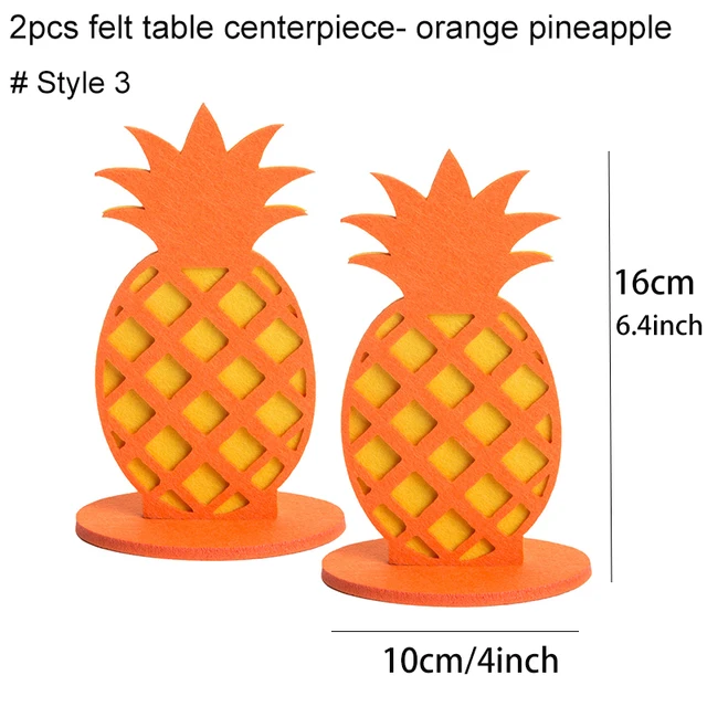 Tropical Flamingo Pineapples Cactus Coconut tree Centerpiece Table decorative Birthday Summer Wedding Hawaiian Party Decorations Pineapple 3