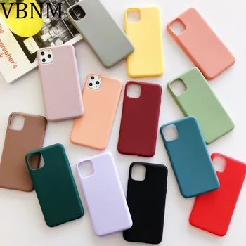 

Comfortable Simple Solid Color Phone Case For iPhone 11 Pro XR X XS Max 7 8 Plus 6 6s Case Matte Ultra-slim TPU Cover Funda Capa