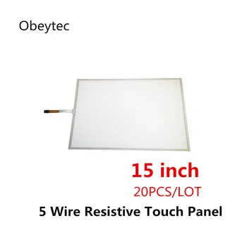

TS150A5B05*20PCS 15 inch 5 wire resistive touch sensor, AA 304*228mm, OA 322*247mm