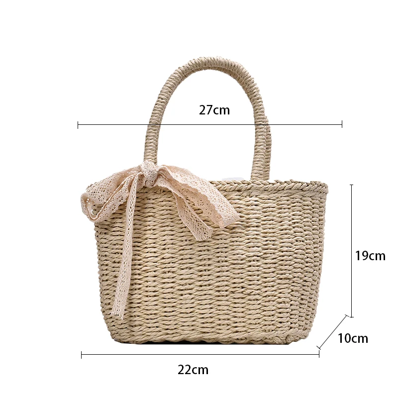  Cute Korean-Style Straw Hand Bags for Women 2021