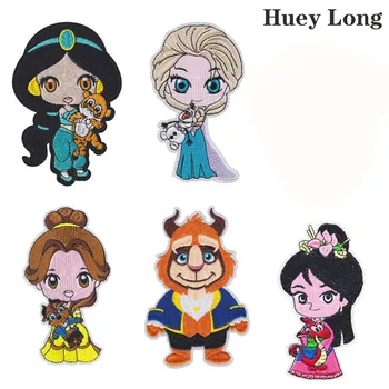 

Cartoon Princess Girl Cat large size Embroidery patch DIY Jacket Backpack Decorative Cloth Paste Ironing and sewing APPLIQUE
