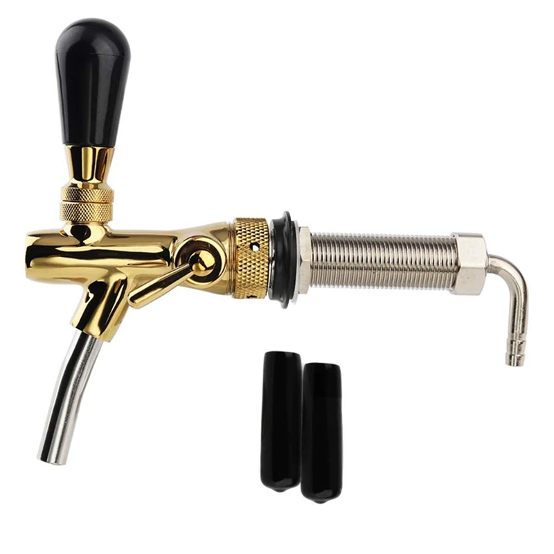  Beer Faucet Adjustable Beer Faucet Beer Handle Faucet Flow Control Faucet Faucet Kit for Brewed Dra
