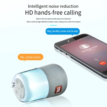 

Portable Bluetooth Speaker Lamp Shape 5w Smart LED Light Mini Audio 1200mah Can Be Inserted Into The Audio Card with FM Function