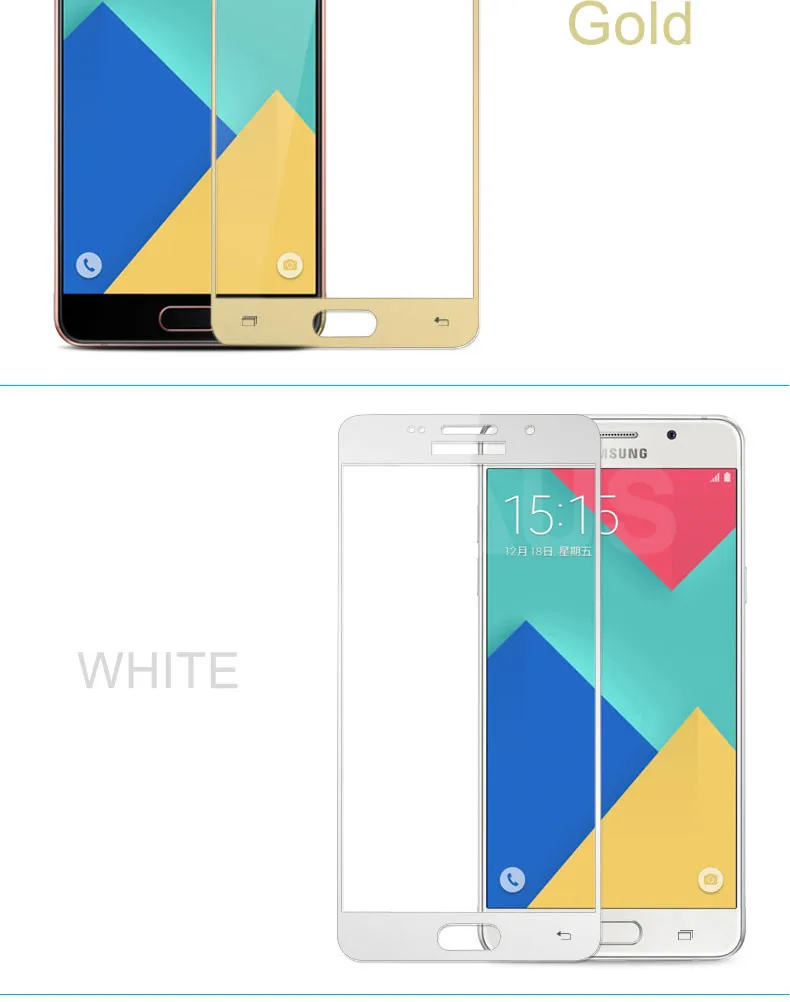 9D полное покрытие Защитное стекло для samsung Galaxy A3 A5 A7 J3 J5 J7 S7 закаленное защитное стекло пленка
