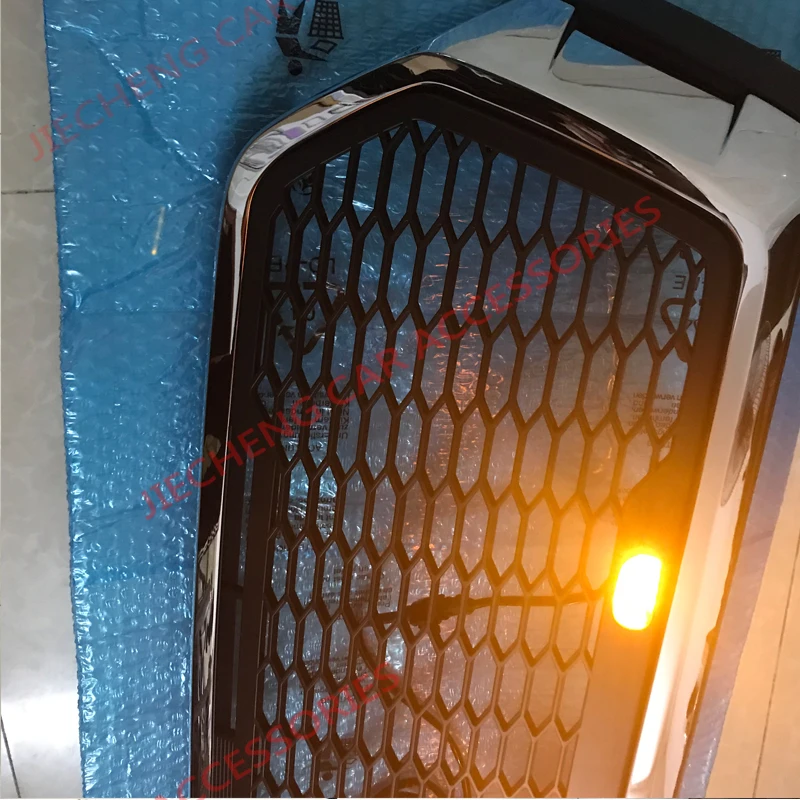 Внешние авто аксессуары Модифицированная решетка решетки подходит для HILUX ROCCO машина пикап гриль Передняя маска Бампер Планки крышка