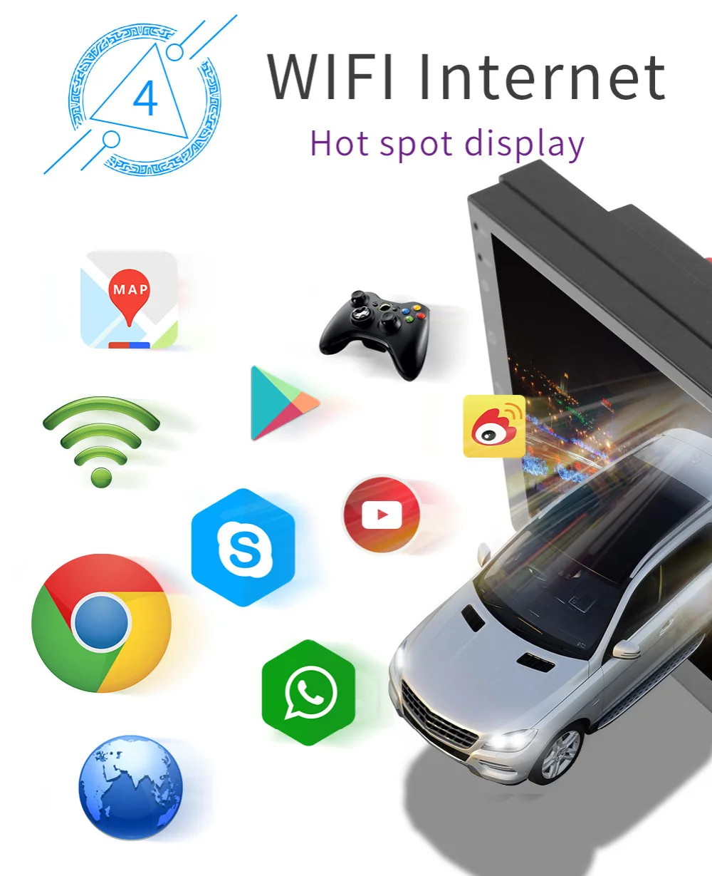 Авто Android 8,1 gps полный сенсорный 7 дюймов емкостный сенсорный экран Экран WI-FI Mirrorlink Bluetooth записей вождения автомобиля аудио