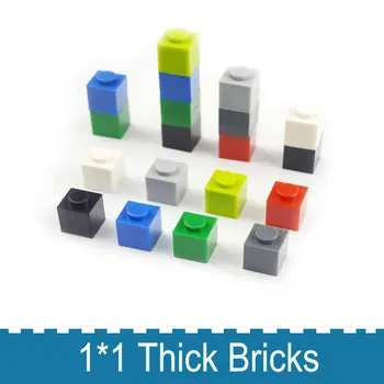 

1*1 Dot Thick bricks 300pcs multiple color Educational Creative DIY Bulk Building Blocks Set Compatible All Brands classic parts