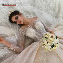 Robe de Mariage princesse de luxe торжественное платье принцессы для девочек Пышные свадебные платья