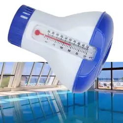 Новая плавающая химическая таблетка хлора автоматический распределитель с термометром плавательный дезинфекция бассейна