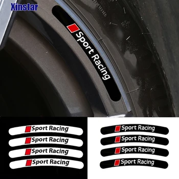 

4pcs Car Rim Sticker For Audi A3 A4 A5 A6 A7 A8 TT Q3 Q5 Q7 A1 B5 B6 B7 B8 B9 8P 8V 8L C6 C5 C7 4F