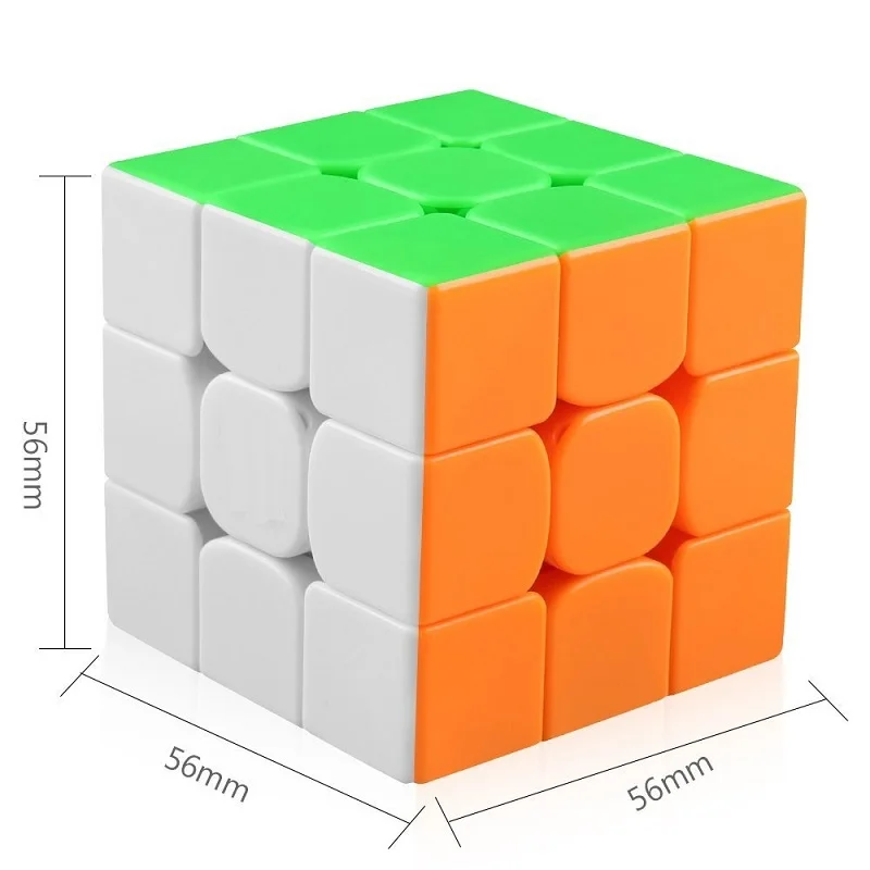 ZCUBE 3x3x3 3x3 магический куб профессиональный скоростной магический куб без наклеек красочные Развивающие игрушки для детей и взрослых - Цвет: Stickerless