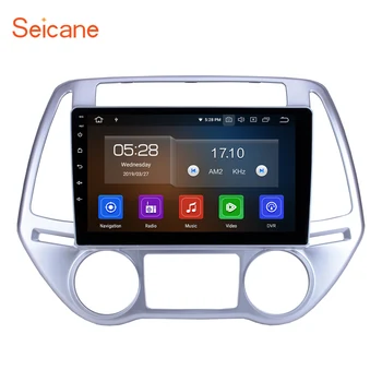 

Seicane Android 10.0 RAM 4GB 9 inch Car Radio GPS Navigation Player For 2012-2014 Hyundai i20 Auto A/C Head Unit With RDS