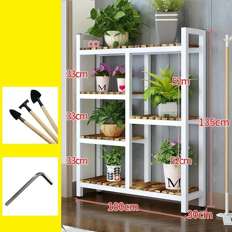 Садовые полки для Estanteria Para Plantas Pot Escalera Decorativa Madera напольная стойка для цветов Stojak Na Kwiaty полка для растений - Цвет: Version F