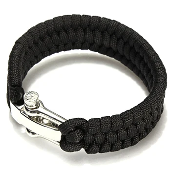 

Braided Paracord Bracelets For Men Women Outdoor Camping Parachute Rope Clasp Survival Bracelet Multi-Function Adjustable