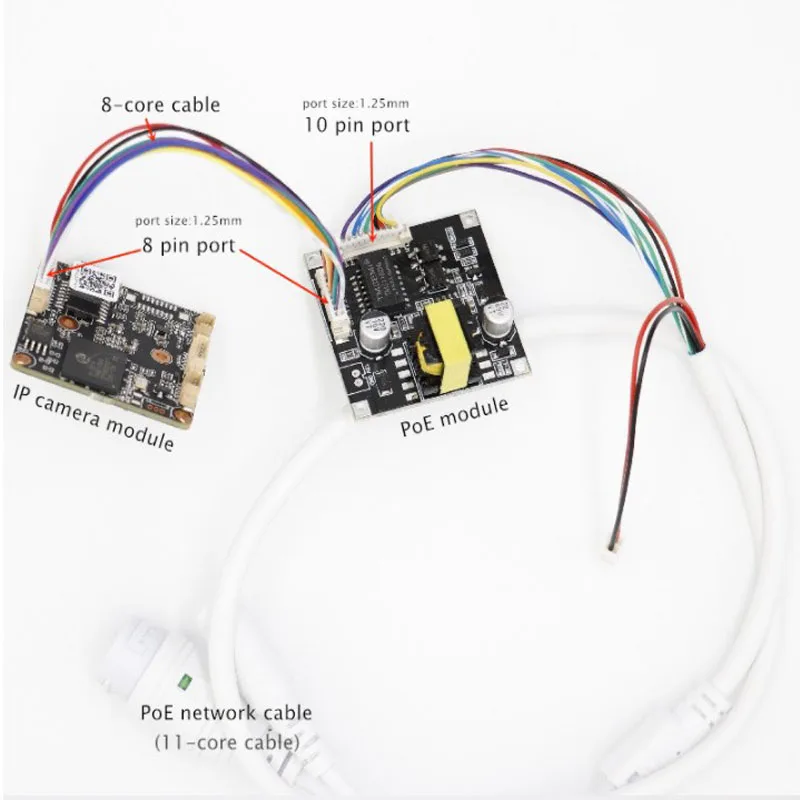 Isolated POE Module board for Security CCTV Network IP Cameras Power Over Ethernet 12V 1A output IEEE802.3af compliant 6