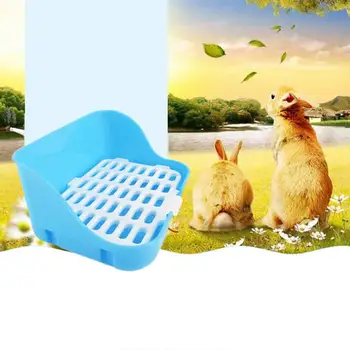 

Pet Toilet Durable Litter Tray Small Animal Portable Saves Space Rabbit Dog Hamster Easy Clean Household Petware Clean Toilet