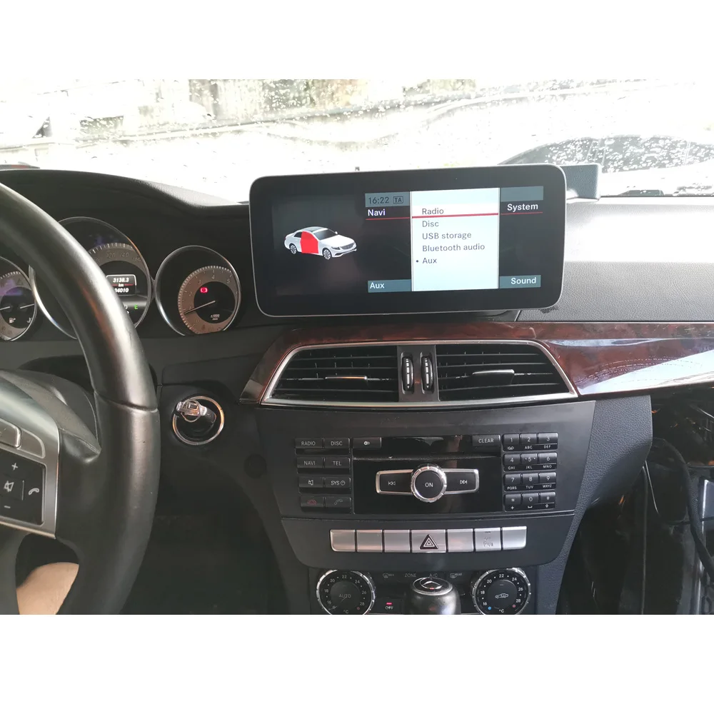 10.25 inch 4+64G Android Display for Mercedes Benz C Class W204 2011-2014 Car Radio Screen GPS Navi