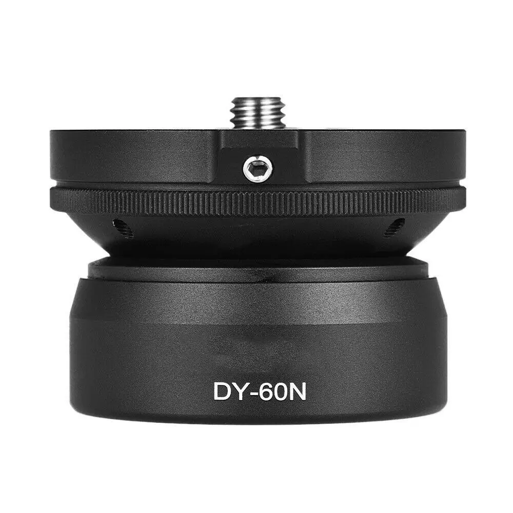 

BEESCLOVER Leveling Base with Convertible Screw Carry Bag 1.8 inch DY-60N Adjusting Aluminum Tripod Base Leveler Plate r60