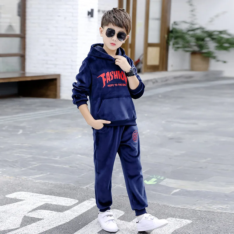 newborn baby clothes set girl 2020 Spring Autumn KR(Origin) Streetwear Boy Clothes Hooded Letter Full Polyester Pullover Kids Clothes  Boutique Kids Clothing baby Children Clothing Sets Clothing Sets