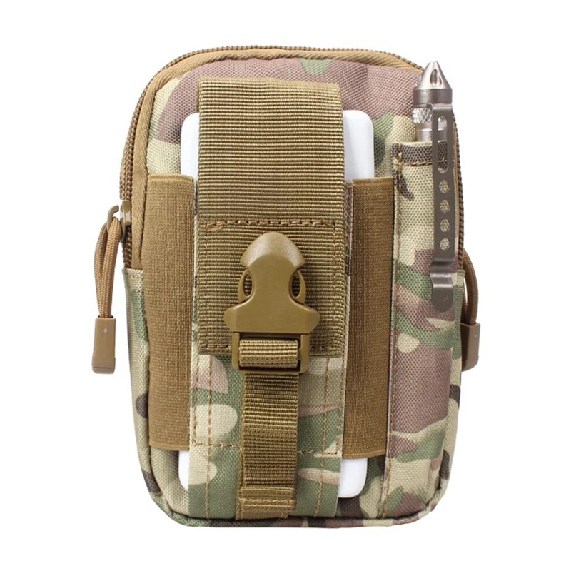 D Men Waist Bag Canvas Fanny Pack Belt Phone Drop Leg Bags Military Zipper Waterproof Phone Waist Packs 6.8 inch Cellphone Bum Bag - Цвет: D