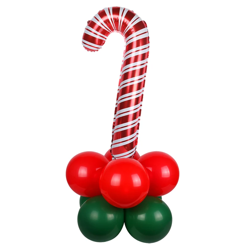 10pcs balloon set-E WEIGAO 5 шт. фольгированные шары красные конфеты тростника Снеговик Счастливого Рождества воздушный шар украшения надувные воздушные шары поставки navidad - Цвет: 10pcs balloon set-E