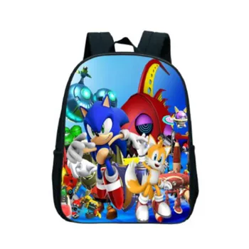 

Child Mochila Cartoon School Backpack Sonic Bookbag The Hedgehdg for Boys and girls Daypack Bag Teenagers