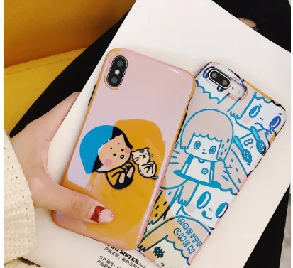 

8Plus case for iPhone 7 8 X XS Max XR Plus 6 6S case Lovely IMD Cover protection Hoesje coque ipone 7Plus 6Plus Moble slip Case