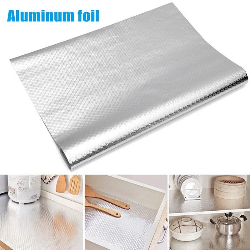 Kitchen Wall Aluminum Foil Oilproof Waterproof Stove Self Adhesive