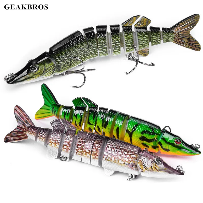 10/14cm 27g Sinking Wobblers Fishing Lures Jointed Crankbait Swim bait 8  Segment Hard Artificial Bait For Fishing Tackle Lures