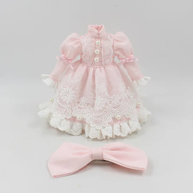 Neo Blythe Doll Elegant Princess Dress With Bow Pin 1