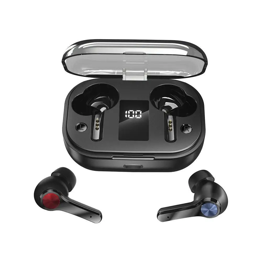 

Lutiore Bluetooth 5.0 TWS Earphones in-Ear Wireless Music Earbuds Touch HiFi Bass Stereo Surround Headset Fingerprint 8D F9J6