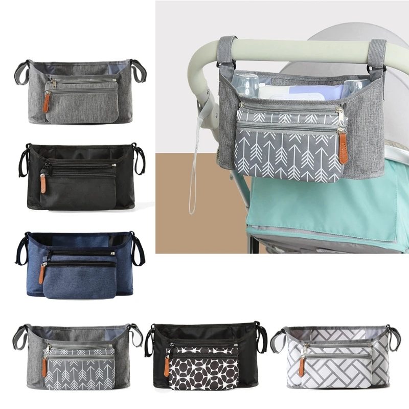 Durable Baby Stroller Bag Pram Organizer Pouch Nappy Nursing Bottle Holder Bags Detachable Pram Bags baby stroller accessories expo	