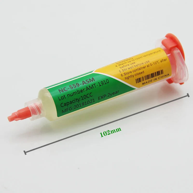 NC-559-ASM Solder Flux 100% Original BGA PCB No-Clean 10cc Welding Paste simple welding rods