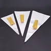 50Pcs 3 Sizes Transparent Cellophane Cone Bags Gold Twist Ties Seal Pouches Clear Plastic Gift Bags for Candy Cookies Storage ► Photo 2/6