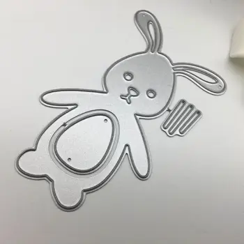 

Carbon Steel Cute Cartoon Rabbit Cutting Die Embossing Stencil Templates Mold Paper DIY Art Craft Scrapbook Bookmark Card Decor