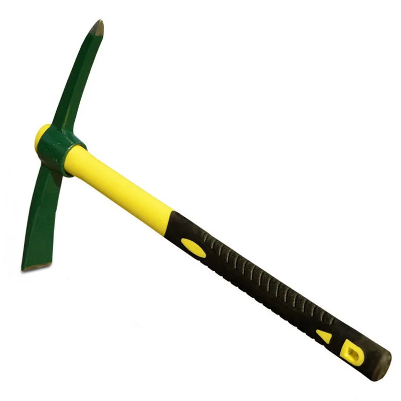 Camping Farming Multifunction Pickaxe Outdoor Steel Pickaxe Handle EDC