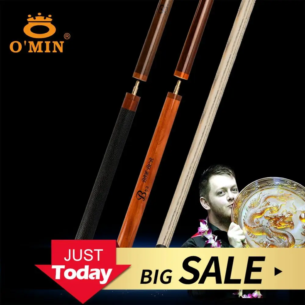 O'MIN B52 Bomber Punch&Jump Cue 14mm Tip Black Bakelite Ferrule Hard Ash Shaft Professional Break Cue Solid&PU 2 Options Wrap 5pcs lotm6 16 50 m8 16 97 white zinc plum bakelite hand tighten screw handle star mechanical black screw fro microphone stand164