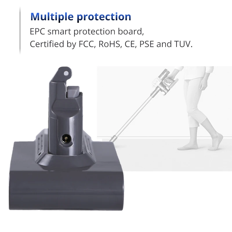 2 шт. Замена литий-ионный аккумулятор 21,6 V 3.6A для Dyson V6 серии Пылесосы DC58 DC59 DC74 DC62 SV05 SV07 SV09 SV06 SV03