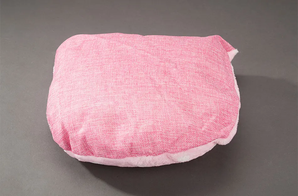 Cute Cat Bed Semi-closed Cats House Soft Warm Small Medium Dog Bed Pet House Built-in Fun Decoration for Cat Teddy Chihuahua Mat-106