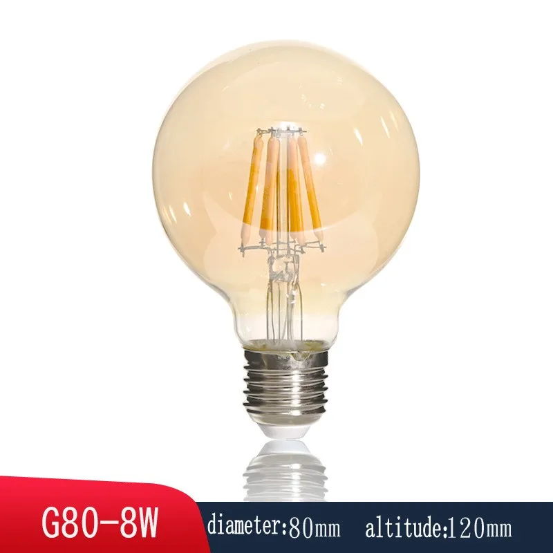Ретро светильник лампочка E27 220V 10 Вт 15 20 хит продаж G80 G95 лампа накаливания ампулы