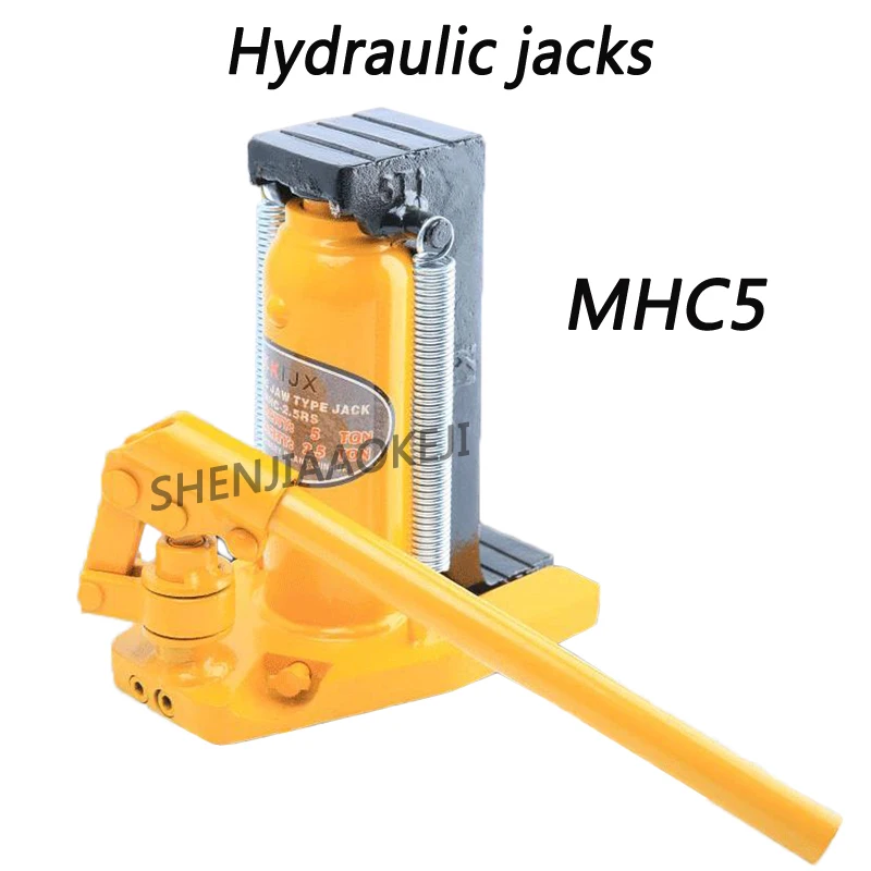 Гидравлический домкрат MHC5T, 1 шт., гидравлический домкрат 5 т, подъемный домкрат, домкрат с крюком, крепкая пружина, без утечки масла, максимальная нагрузка - изображение