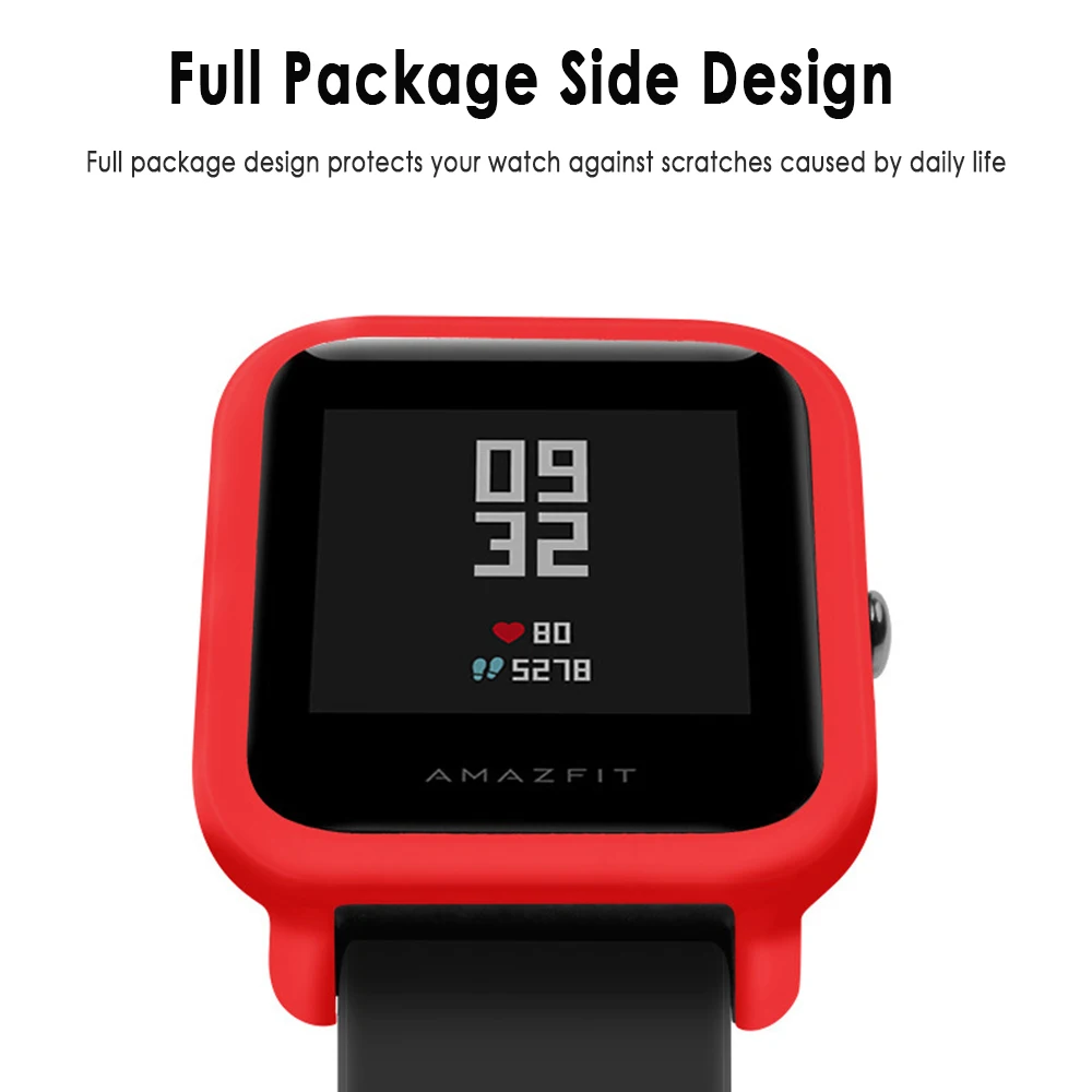 Чехол для часов Huami Amazfit Bip Younth стильный цветной мягкий чехол из ТПУ Xiaomi защитный